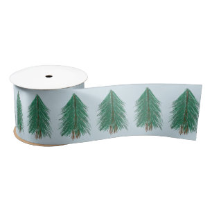 Fir Tree Forest Satinband