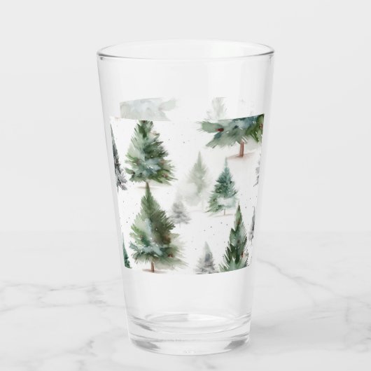 Fir Tree Glass Tumbler (Rückseite)