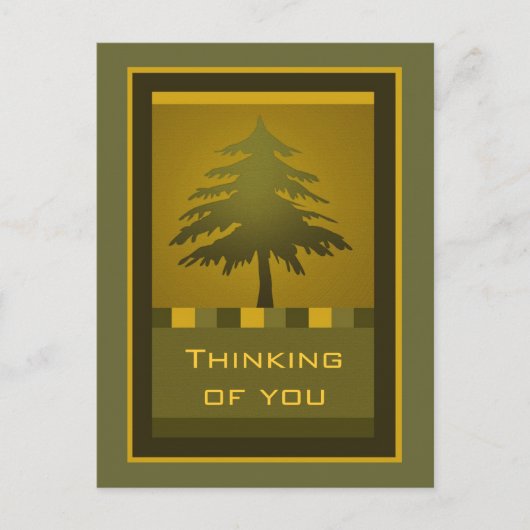 Fir Tree Postcard Postkarte (Vorderseite)