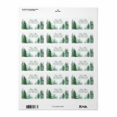 Fir Tree Rücksendeadresse Adressaufkleber (Vorne)