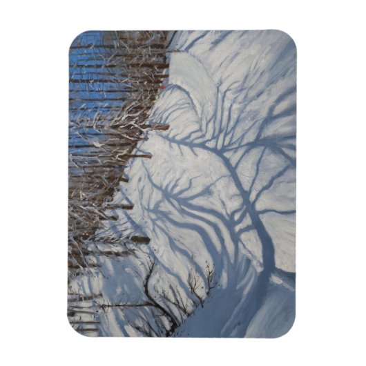 Fir Tree Shadows Tignes 2009 Magnet (Vertikal)