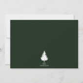 Fir Tree Silhouette Forest Landscape Foto Hochzeit Save The Date (Rückseite)