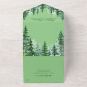 Fir Tree Wedding Invite All In One Einladung (Außenbereich)