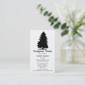 Fir Tree - White Visitenkarte (Stehend Vorderseite)