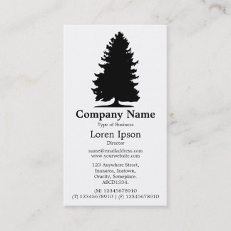 Fir Tree - White Visitenkarte