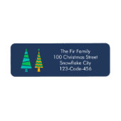 Fir Trees Address Labels (Vorne)