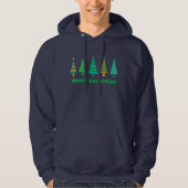 Fir Trees Christmas Hoodie (Vorderseite)