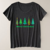 Fir Trees Christmas Plus Size T - Shirt (Design vorne)