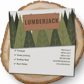Fir Trees - Lumberjack Visitenkarte