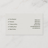 Fir Trees - Lumberjack Visitenkarte (Rückseite)