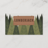 Fir Trees - Lumberjack Visitenkarte (Vorderseite)