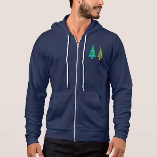 Fir Trees Zip Hoodie (Vorderseite)