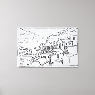 Fira, Insel Santorin, Griechenland Leinwanddruck
