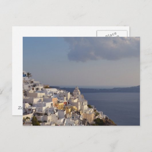 Fira, Santorini Postcard Postkarte (Vorne/Hinten)