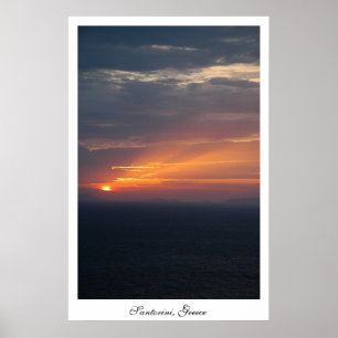 Fira Sonnenuntergang Poster