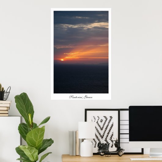 Fira Sunset Poster (Heimbüro)