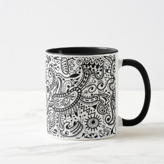 "Fira" Tasse, schwarz auf Weiß Tasse