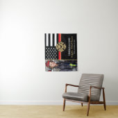 Fire Academy Fireman Graduation Firefighter Photo Wandteppich (Beispiel)