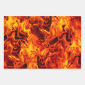 Fire and Flame Pattern Geschenkpapier Set (Vorderseite 2)