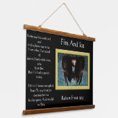 Fire and Ice Bald Wandteppich Mit Holzrahmen (Gewinkelt)