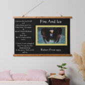 Fire and Ice Bald Wandteppich Mit Holzrahmen (Schlafzimmer)