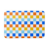 Fire and ice checkerboard pattern badematte (Vorderseite)