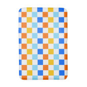 Fire and ice checkerboard pattern badematte (Vorderseite Vertikal)