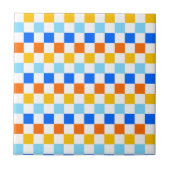 Fire and ice checkerboard pattern fliese (Vorderseite)