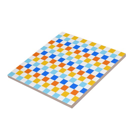 Fire and ice checkerboard pattern fliese (Seite)