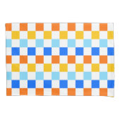 Fire and ice checkerboard pattern kissenbezug (Vorderseite-Links)
