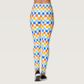 Fire and ice checkerboard pattern leggings (Rückseite)