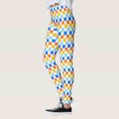Fire and ice checkerboard pattern leggings (Links)