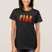 Fire and Ice Costume Halloween Family Matching T-Shirt (Vorderseite)