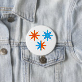 Fire and Ice Eight Point Stars Button (Beispiel)