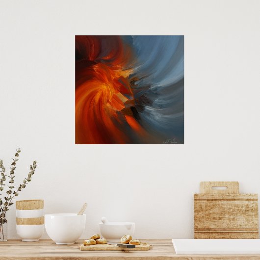 Fire and Ice Poster (Küche)