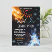 Fire and Ice Prom Tanz an der High School Einladung (Stehend Vorderseite)