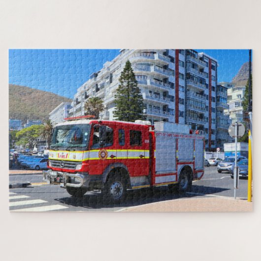 Fire and rescue truck, Kapstadt Puzzle (Horizontal)