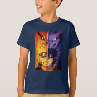 Fire and Shadow – Original Anime-inspiriertes Desi T-Shirt