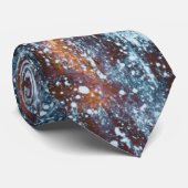 Fire and Water Metal Textures Krawatte (Gerollt)
