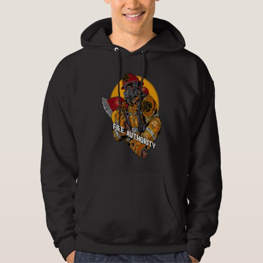Fire Authority Fire Department School Firefighting Hoodie (Vorderseite)