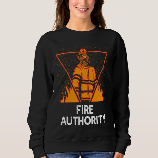 Fire Authority Fire Department School Firefighting Sweatshirt (Vorderseite)
