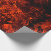 Fire background flame black hot geschenkpapier (Ecke)