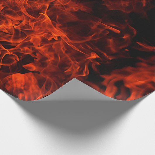 Fire background flame black hot geschenkpapier (Ecke)