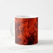 Fire background flame black hot kaffeetasse (Vorderseite Links)