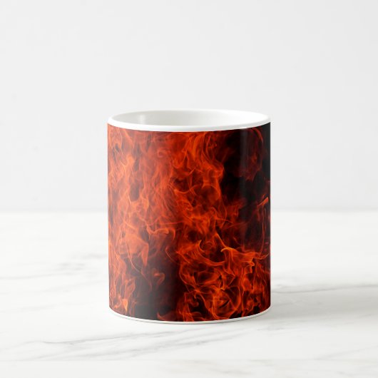 Fire background flame black hot kaffeetasse (Mittel)