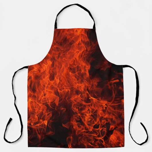 Fire background flame black hot schürze (Vorderseite)