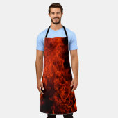 Fire background flame black hot schürze (Getragen)
