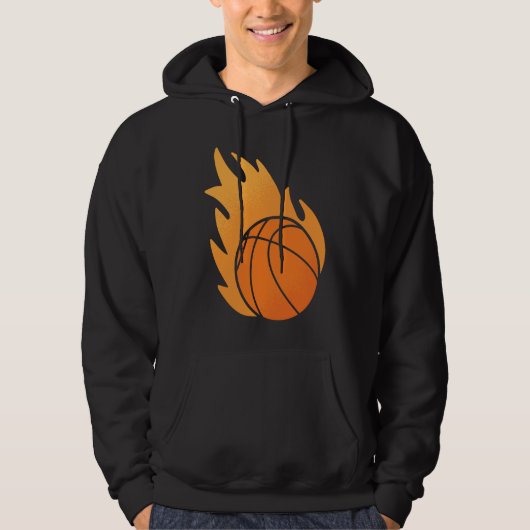 Fire Basketball Hoodie (Vorderseite)