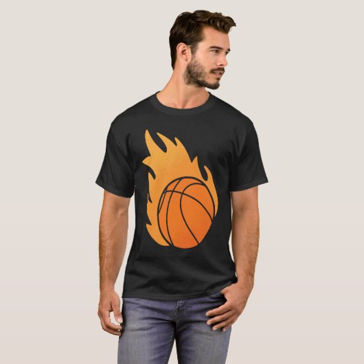 Fire Basketball T-Shirt (Vorne ganz)