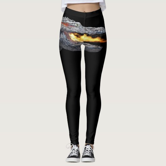 Fire-breathing Alligator Leggings (Vorderseite)